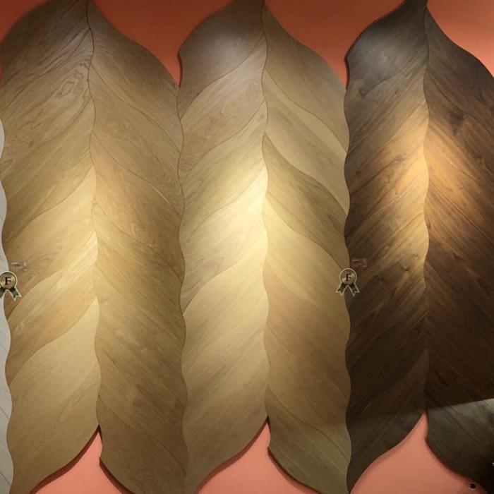 leaf pattern art parquet